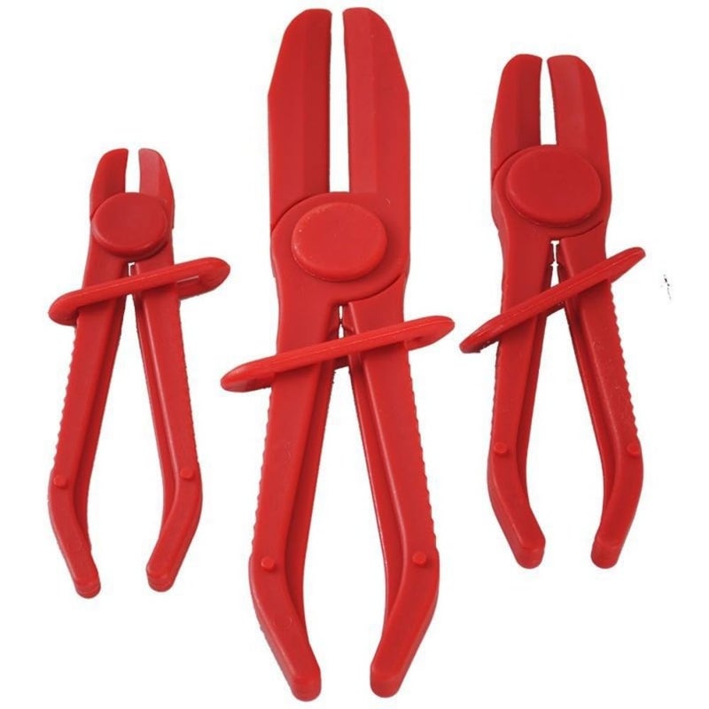LOOTOOLS 3PCS Hose Pinch Off Pliers - Reliable Fuel Line Clamp Pliers for Automotive Flexible Hoses,Gas Lines,Brake,Fuel Lines,Coolant and Radiator - Image 1
